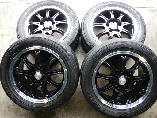 ノア、ステップＷ，アクセラなどに！　１６インチ　クロ/ポリ　スポーク