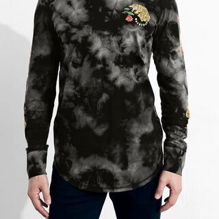 新品【HOLLISTER】 ホリスター　ブラックタイダイ：M(日本Ｌサイズ相当)の画像