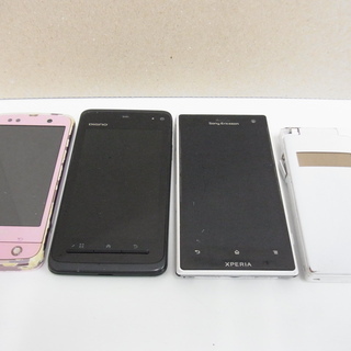スマートフォン ガラケー 4点セット ジャンク品 動作未確認