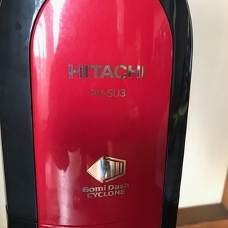 日立掃除機　スティッククリーナー　PV-SU3　赤の画像
