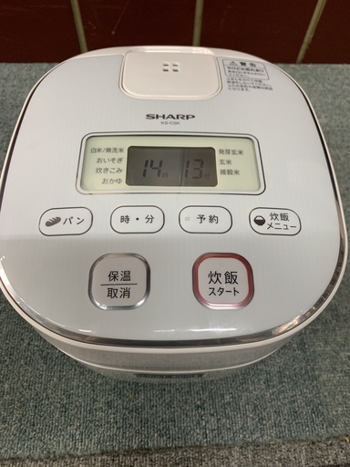 シャープ　3合炊き　炊飯器　パン焼き機能付き　2017年製　お譲りします