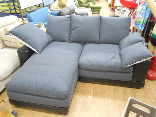 数週間使用のみ 美品 ニトリ カウチソファ 布張り ソファー L字ソファ 右カウチ NITORI キングダム3KD ☆ PayPay(ペイペイ)決済可能 ☆ 札幌市 清田区 平岡
