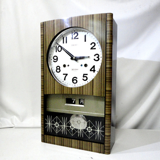 昭和レトロ セイコー 1ヶ月巻き掛時計 4PC 437 ゼンマイ 振り子 札幌市 白石区 東札幌