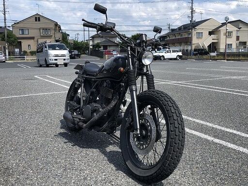 車検R1/12/27迄 ヤマハ ＳＲ スーパートラップマフラー エアクリ シングルシート カスタム多数 ブラック RH01J SR400