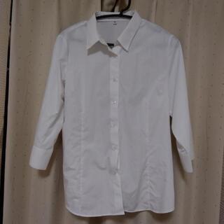 ブラウス(白)未使用７分袖3Lの画像
