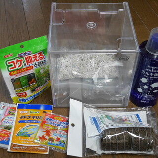 プラスチック水槽、メダカや金魚の飼育用品