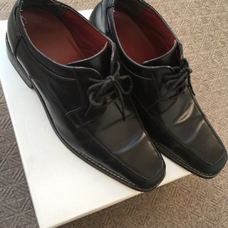 美品 牛革シークレットビジネスシューズ