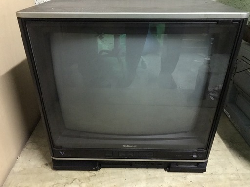National ナショナル カラーテレビ ブラウン管 IC・トランジスタ式 昭和レトロ