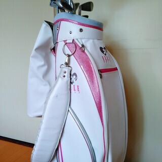 ☆ELLEキャリーバッグ付☆女子ゴルファー向けゴルフセット☆