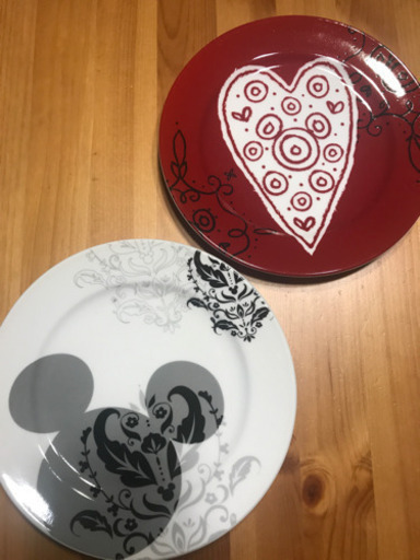 ミッキー平皿2枚