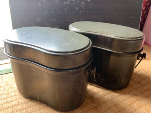 アウトドアに。飯盒2個とBBQ用串7本