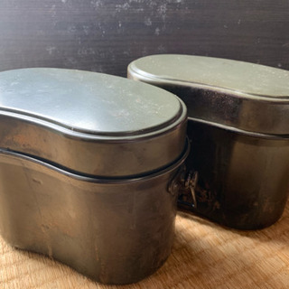アウトドアに。飯盒2個とBBQ用串7本