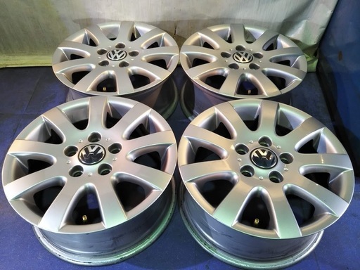 VW純正 15インチ ゴルフ6純正 アルミホイール ワーゲン純正 ゴルフ 15インチ PCD112 +50【富山】ワーゲン ゴルフ5 ゴルフ7 中古/4本