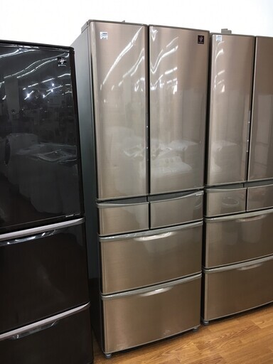 【6ヶ月保証付き】SHARP（シャープ）6ドア冷蔵庫　2014年製　465L