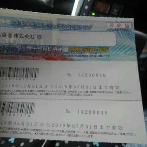 ハワイアンズの入場券