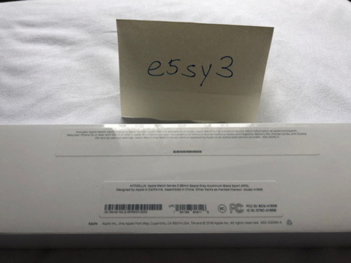 アップルウォッチシリーズ3 Apple Watch Series 3 38mm スペースグレイ。新品