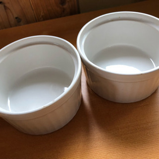 【中古】４寸スフレ 皿  2個セット