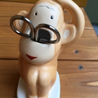 超おとく！　可愛いお猿のハサミ立て おさるのハサミタテ＆はさみ