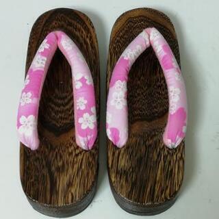 下駄23.5～24cm 軽くて履きやすい ピンク 鼻緒が柔らかい