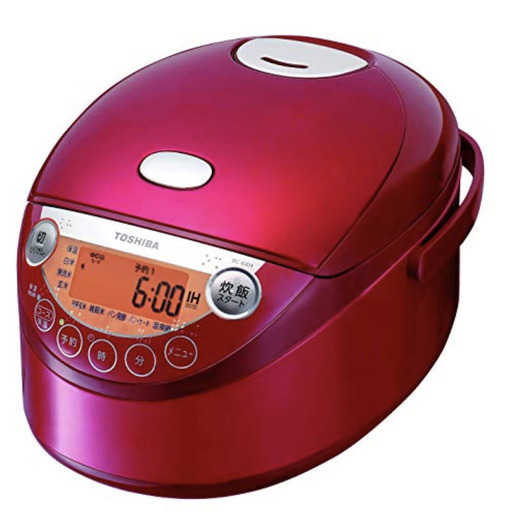 【炊飯器】東芝 IHジャー炊飯器(3.5合炊き) 鍛造かまど釜 グランレッド RC-6XH(R)