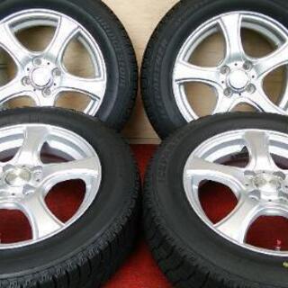 (値下げ)タイヤ＆アルミ4本セット） 15×5.5J +42 PCD100 4穴 ICEPARTNER 185/65R15【引き取り限定】