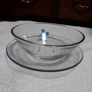 Micky Mouse 器と皿 (ガラス)の画像