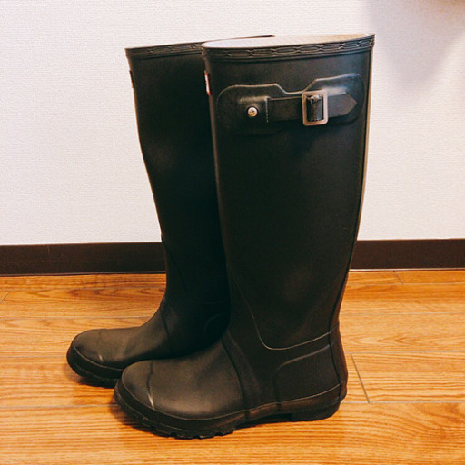 HUNTER レインブーツ 24cm ブラウン