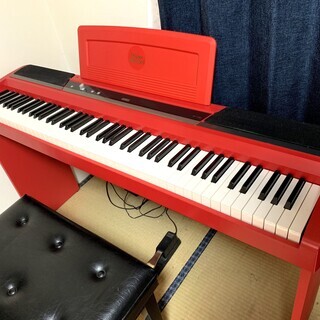 【中古】KORG コルグ 電子ピアノ ピアノタッチ SP-170S　椅子付きの画像