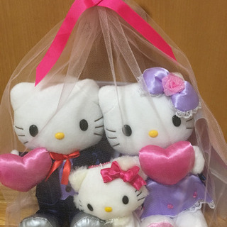 ハローキティ ペアぬいぐるみ