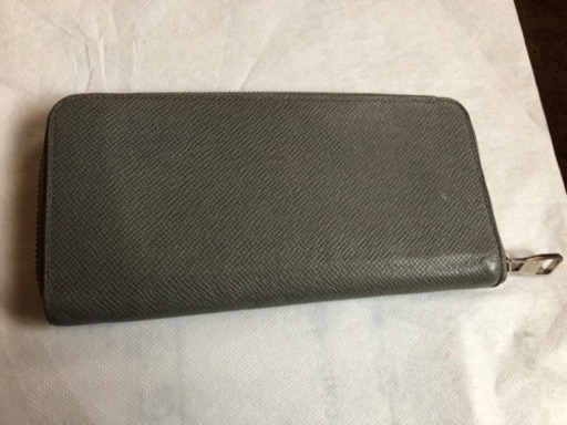 ルイヴィトン ラウンド 長財布 グレー 小物 中古品