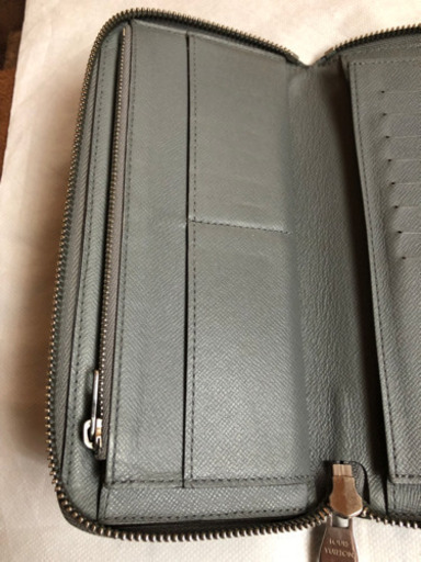 ルイヴィトン ラウンド 長財布 グレー 小物 中古品