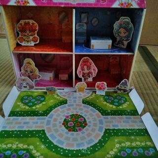 プリンセスプリキュア　おうちあそび　ペーパークラフト　プリキュアアラモード　おともだち2017年3月雑誌　おもちゃの画像