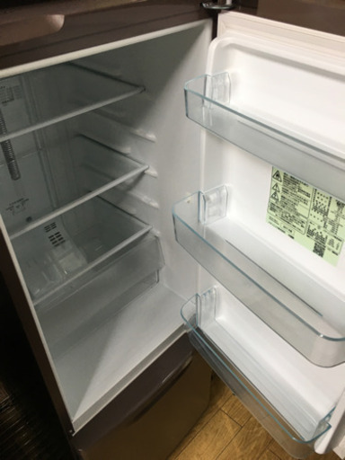 美品 2017年製 Panasonic パナソニック 168L冷蔵庫 マホガニーブラウン NR-B179W