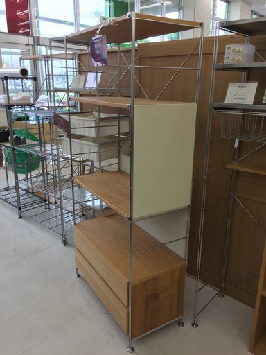 取りに来て頂ける方限定！無印良品のステンレスユニットシェルフのご紹介です！