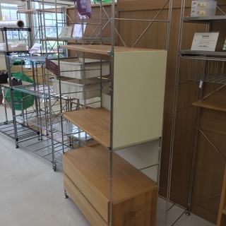 取りに来て頂ける方限定！無印良品のステンレスユニットシェルフのご紹介