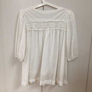 ★セシル★フリンジ付きクロシェプルオーバーの画像