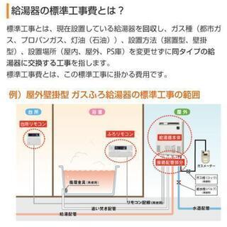 【新品】ガス給湯器を激安にて55000円～リモコン付き‼️の画像