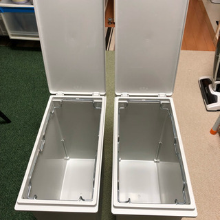 無印 ダストボックス(フタ付き) 2個の画像