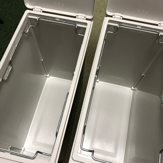 無印 ダストボックス(フタ付き) 2個の画像