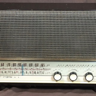  真空管ラジオ ナショナル HiFi 2BAND ラジオ 木製キ...