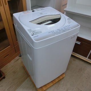 【販売終了しました。ありがとうございます。】TOSHIBA　5.0㎏　ステンレス槽　全自動洗濯機　AW-5G2　2015年製　中古品