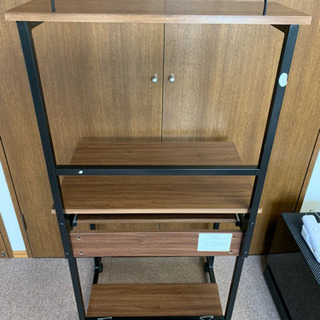 ｛商談中｝60cm幅 パソコンラック プリンター収納の画像