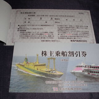 東海汽船株主優待券（送料込）