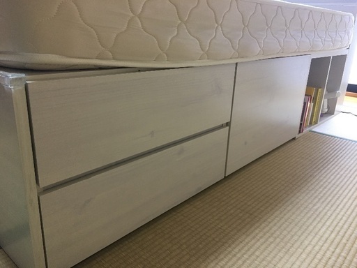 【受け渡し者確定】宮付きダブルベッド （自宅に取りに来ていただける方限定）