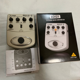 【箱・説明書付】ベリンガー ベース用プリアンプDI BDI21【美品】