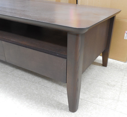 PayPay対応 ニトリ センターテーブル ブラウン 120cm NITORI ローテーブル 座卓 収納付き 札幌市西区西野