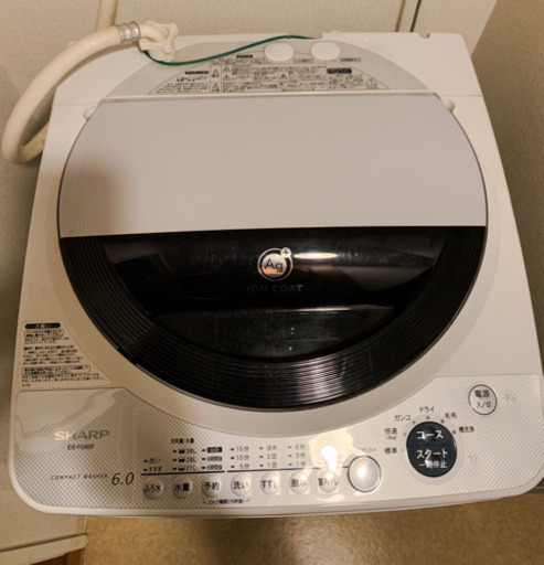 2006年年式SHARP ES-FG60F 全自動電気洗濯機