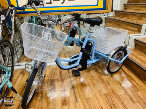 電動アシスト付き三輪自転車