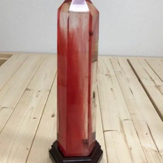 値下げ★６★希少価値あり★赤水晶六角柱   の画像