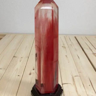 値下げ★６★希少価値あり★赤水晶六角柱   の画像